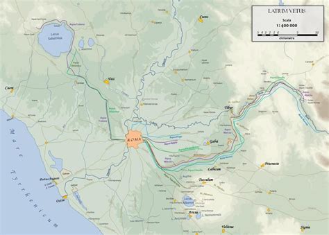 roman aqueducts map